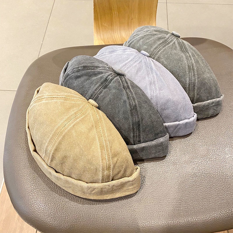 Nón Vành Tròn Vải cotton Phong Cách hip hop Thời Trang Cho Nam Nữ
