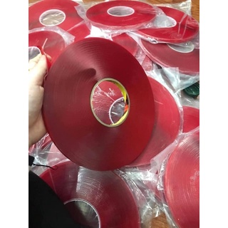 Cuộn keo trong 3m 2 mặt siêu dính - băng keo 3m 2 mặt trong suốt ,cuộn keo 3m trong bản 33 mét