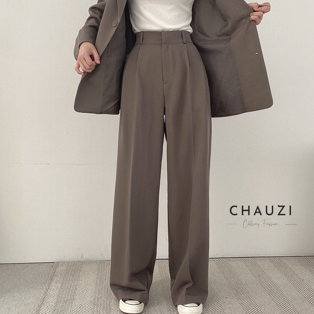 Set Blazer Nữ chauzi blazer nữ công sở form rộng gồm  siêu xinh SBD02