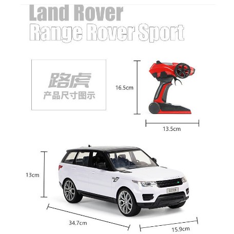 Siêu xe Land Rover - Range Rover Sport điều khiển từ xa đồ chơi mô hình RC Car tỷ lệ 1/14 hăng Rastar sử sóng 2.4GHz