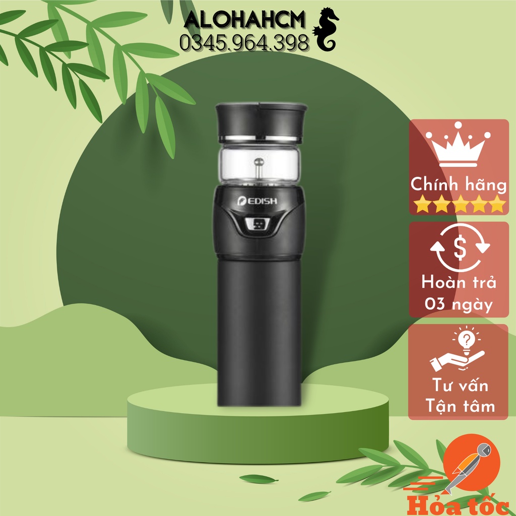 ✔️ Bình Pha Trà Giữ Nhiệt Edish (Loại 450ml) Cao Cấp, Công Nghệ Đức, Có Màng Lọc, Có lõi lọc, Nhỏ Gọn [Bảo Hành 1 Đổi 1]