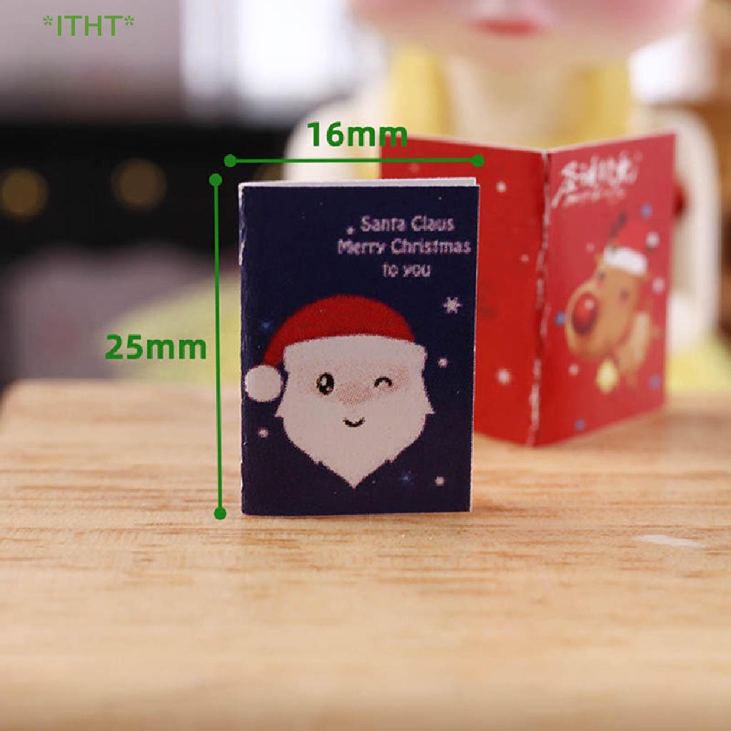 Bộ 5 Thiệp Giáng Sinh Mini 1: 12 Trang Trí Nhà Búp Bê Mới