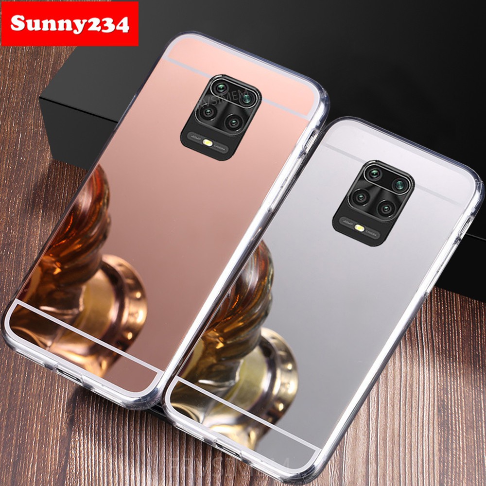Ốp lưng Redmi Note 10 Pro 9 9A 9C Note 9 Pro Max 9S 5 6 7 8 Pro Ốp lưng điện thoại Mirror Soft TPU