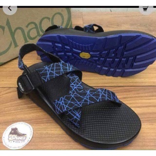 Sandal chaco 2 đế kẻ xanh