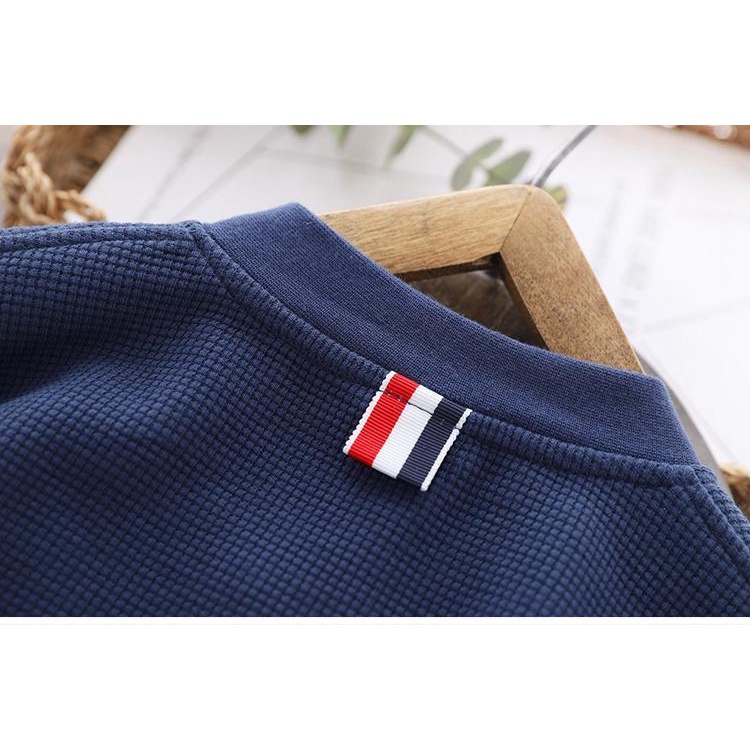 Áo Khoác Bóng Chày Khóa Kéo Thời Trang Xuân Thu Cho Bé Trai