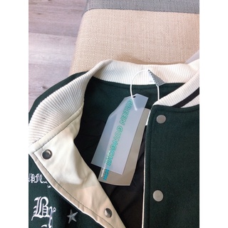 Áo khoác varsity jacket xanh