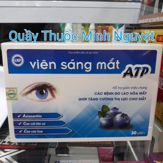 Viên uống sáng mắt ATP giảm khô mắt , mờ mắt , giảm cận thị viễn thị tăng cường trí nhớ hộp 30 viên