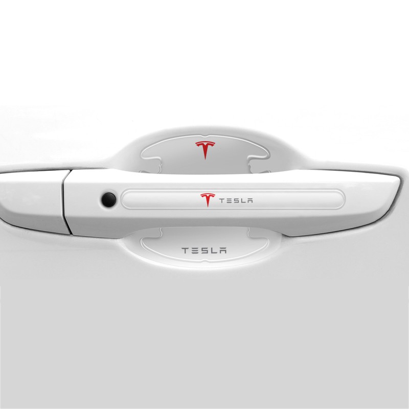 Miếng Dán Bảo Vệ Tay Nắm Cửa Xe Hơi Tesla Model 3 Chống Trầy Xước Chống Thấm Nước Trong Suốt