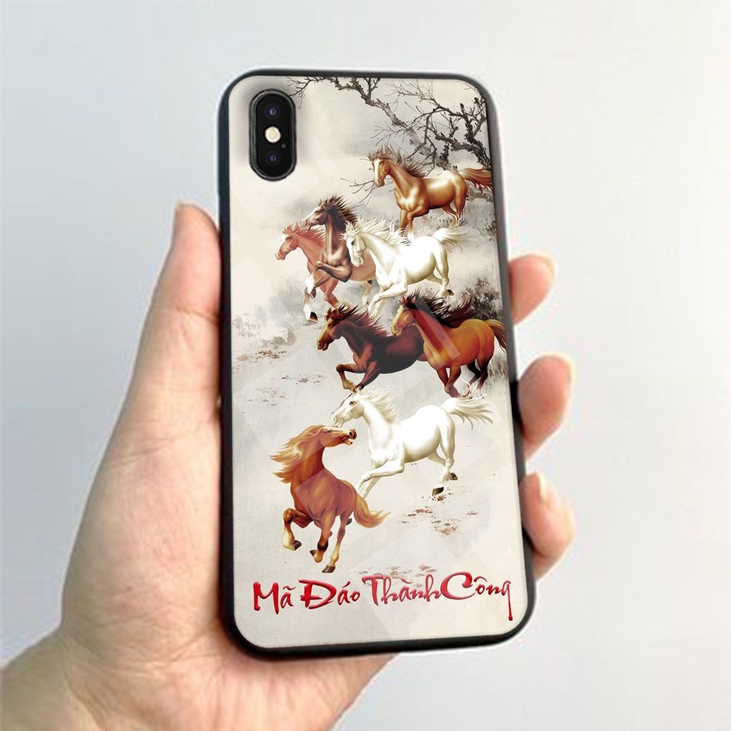 ỐP lưng kính 3D IPHONE X-XS-XR-XSMAX, ỐP điện thoại in hình cá ngựa rồng shop.viet9