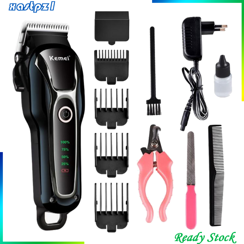 [Ready Stock]Professional Electric Pet Hair Trimmer Dog Hair Clipper Grooming Set