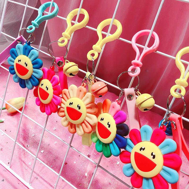 Móc Khóa Hình Hoa Hướng Dương Nhiều Màu Sắc