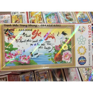 Tranh đính đá gia đình df874 75*45cm