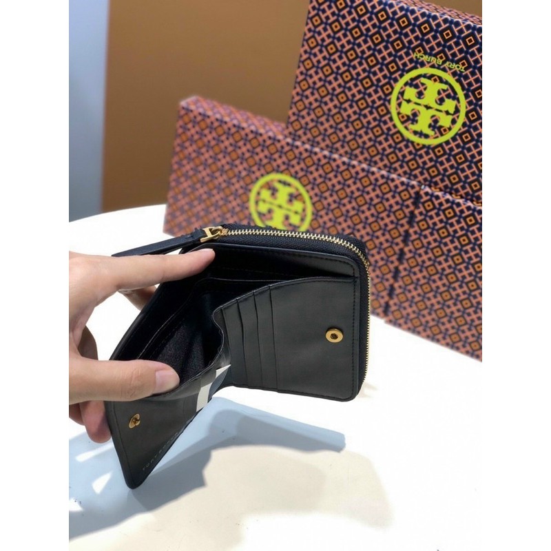 TNS-Ví nữ ngắn cầm tay  Torie Charlie wallet--logo tròn sang trọng