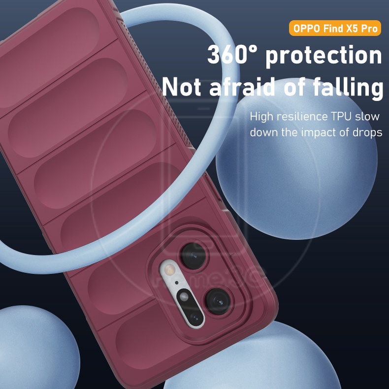 Ốp Điện Thoại TPU Dẻo Vuông Chống Trượt Cho OPPO Find X5 FindX5 Pro