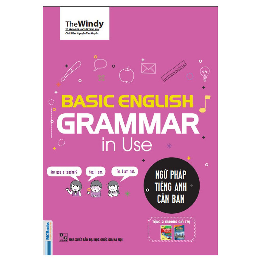 Cuốn sách Basic English Gramma In Use: Ngữ Pháp Tiếng Anh Căn Bản (Phiên Bản Chibi)