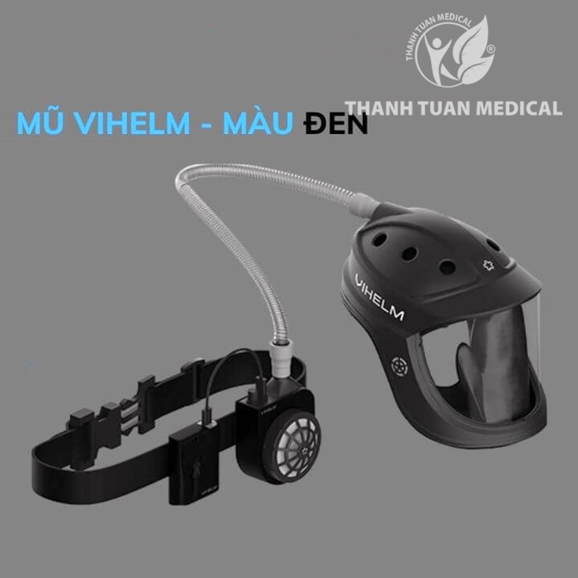 ✅ [CHÍNH HÃNG - BH 12 tháng] Mũ cách ly di động Vihelm DẠNG MŨ CỨNG - Giúp bảo vệ đường hô hấp có FDA xuất Mỹ