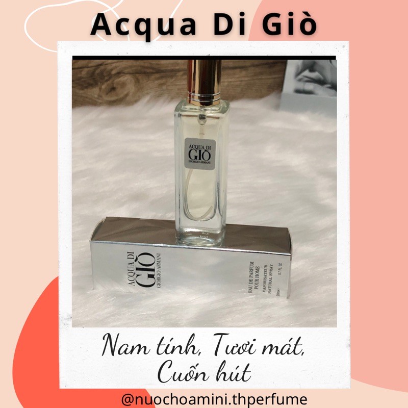 Nước Hoa Nam Acqua Di Giò 20ml ( Mẫu 5d) | BigBuy360 - bigbuy360.vn