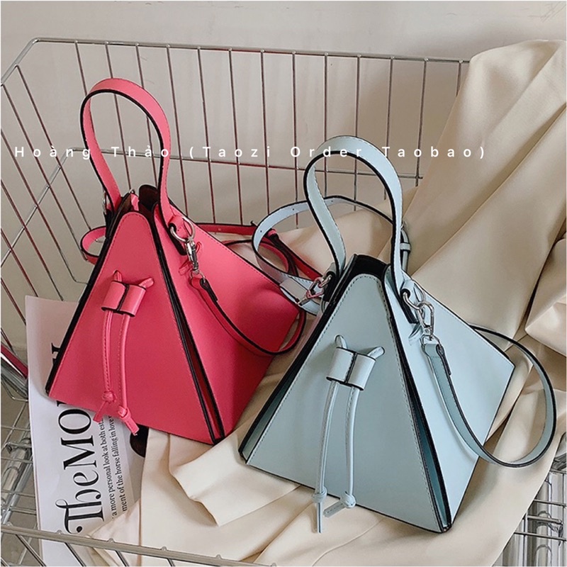 Túi xách bánh ú tam giác đeo chéo quai xách đủ màu hot 2022