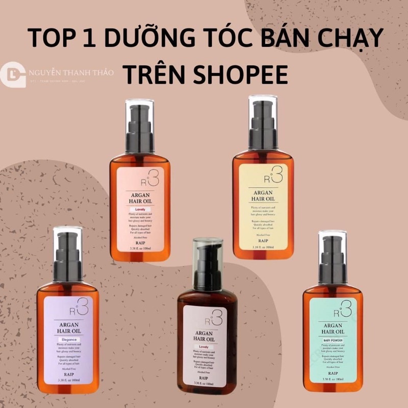 [CÓ SẴN + BILL] Tinh Dầu Argan Dưỡng Tóc R3 Argan Hair Oil