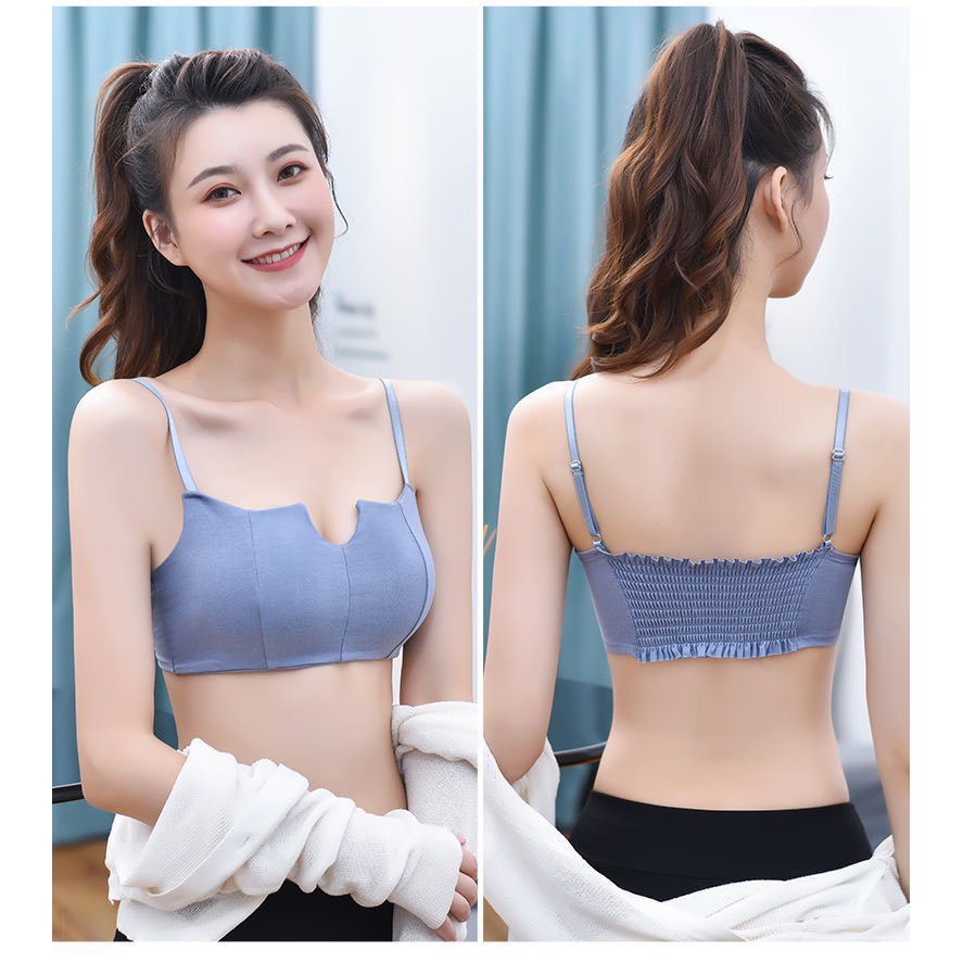 Áo Lót Nữ_ Áo Bra Nữ Cổ Khoét V Chun Lưng Siêu Xinh 990