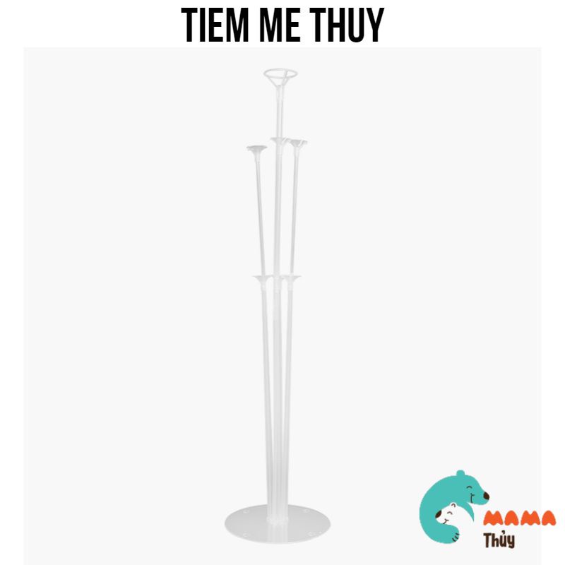 Trang trí sinh nhật Trụ bóng mika 7 cây (60cm)