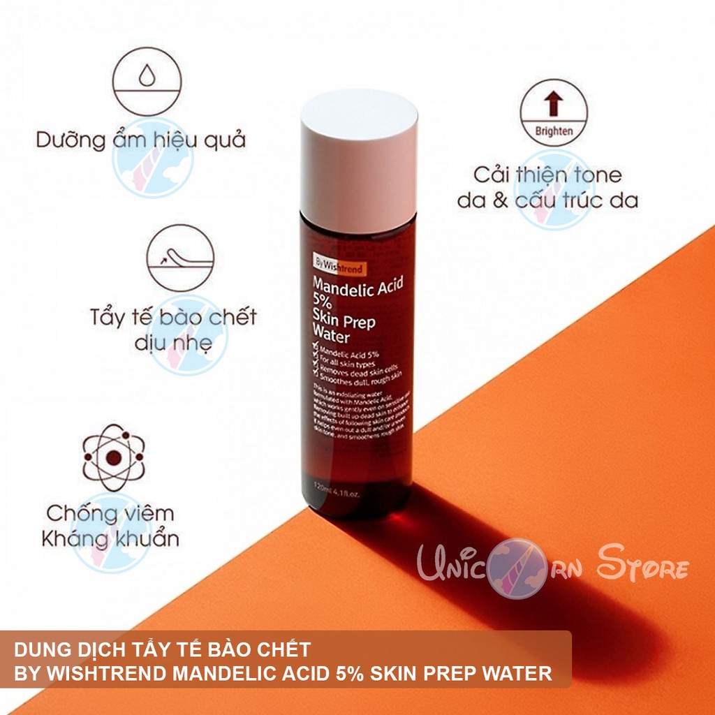 Dung Dịch Tẩy Tế Bào Chết By Wishtrend Mandelic Acid 5% Skin Prep Water 120ml | BigBuy360 - bigbuy360.vn