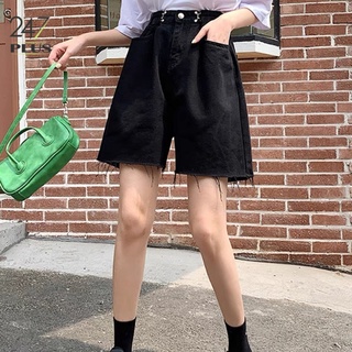 Quần Short Jean Móc Cài