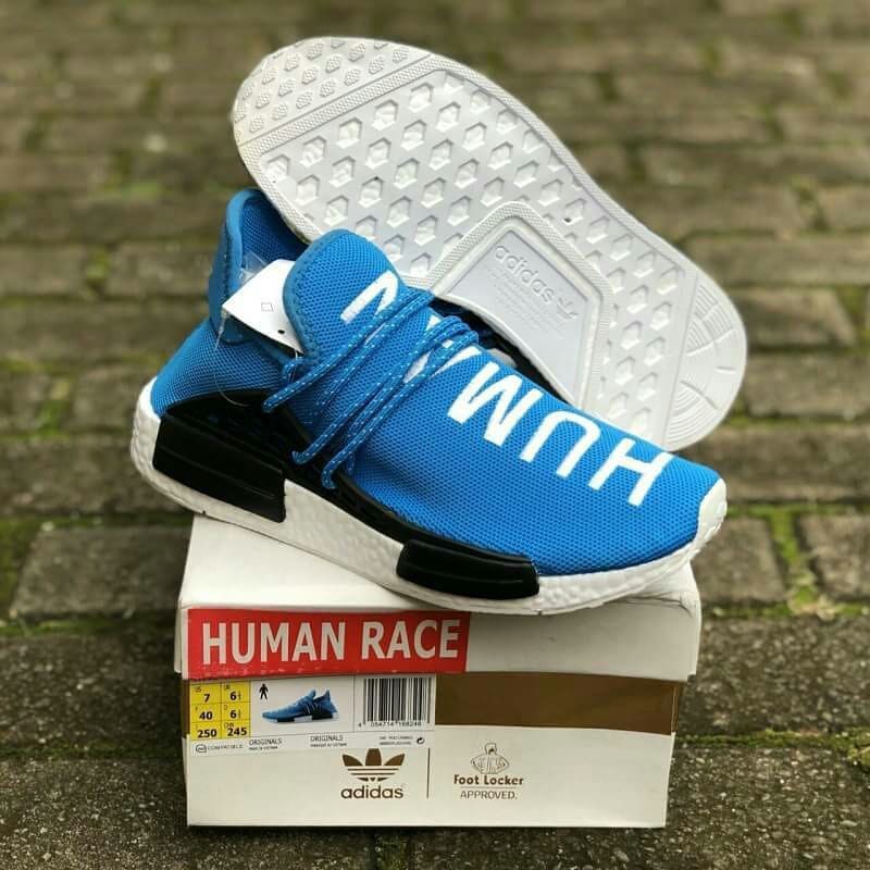 (FULLBOX) Giày thể thao ADIDAS NMD HUMAN RACE BLUE Black Xanh đen