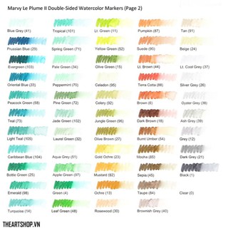 (P6) Bút brush marker Marvy Le Plume II