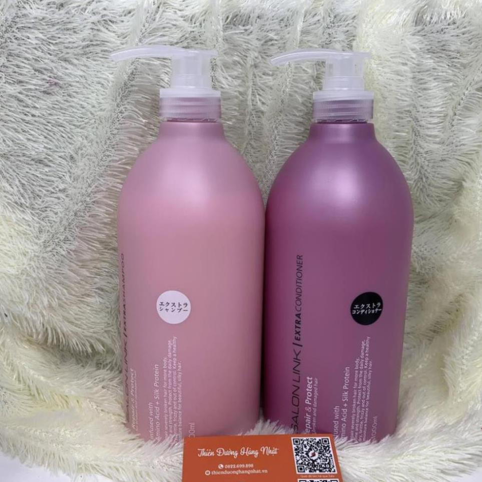 Dầu gội dầu xả Salon Link Extra 1000ML dầu gội cho tóc nhuộm hàng Nhật MANEKI