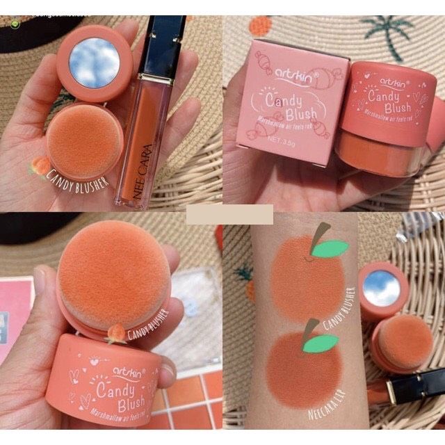 Má hồng dạng bột  Artskin Candy Blush(kèm bông phấn+gương) | BigBuy360 - bigbuy360.vn