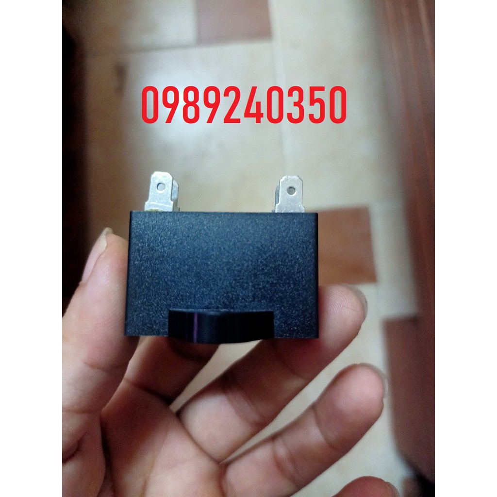 Tụ quạt điều hòa 2uf+-5% 450VAC loại chân zắc