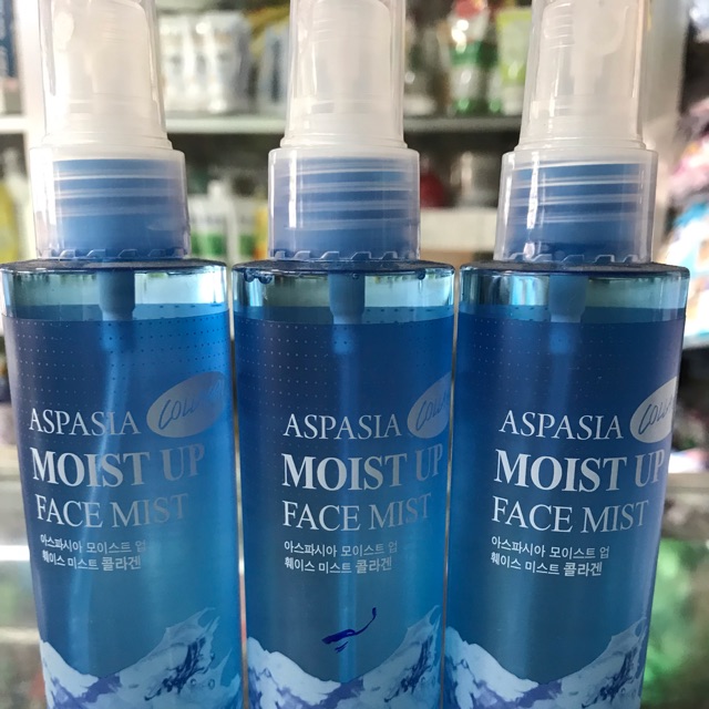 Xịt Khoáng Tinh Chất Collagen Aspasia Moist Up Face Mist Collagen (150ml)