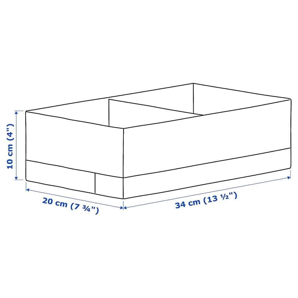 Hộp chia ngăn STUK 20x34x10cm IKEA