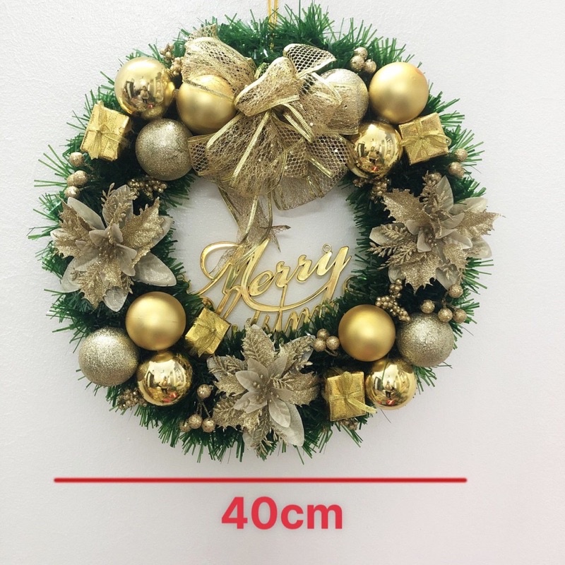 [Giá Tại Xưởng] Vòng nguyệt quế trang trí Noel 30-45-50cm (vui lòng chat để chọn mẫu hoặc sẽ chọn ngẫu nhiên)