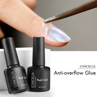 1 Lọ Gel Sơn Móng Tay COSCELIA 2 Màu Tùy Chọn/8ml Không Cồn Bảo Vệ Da