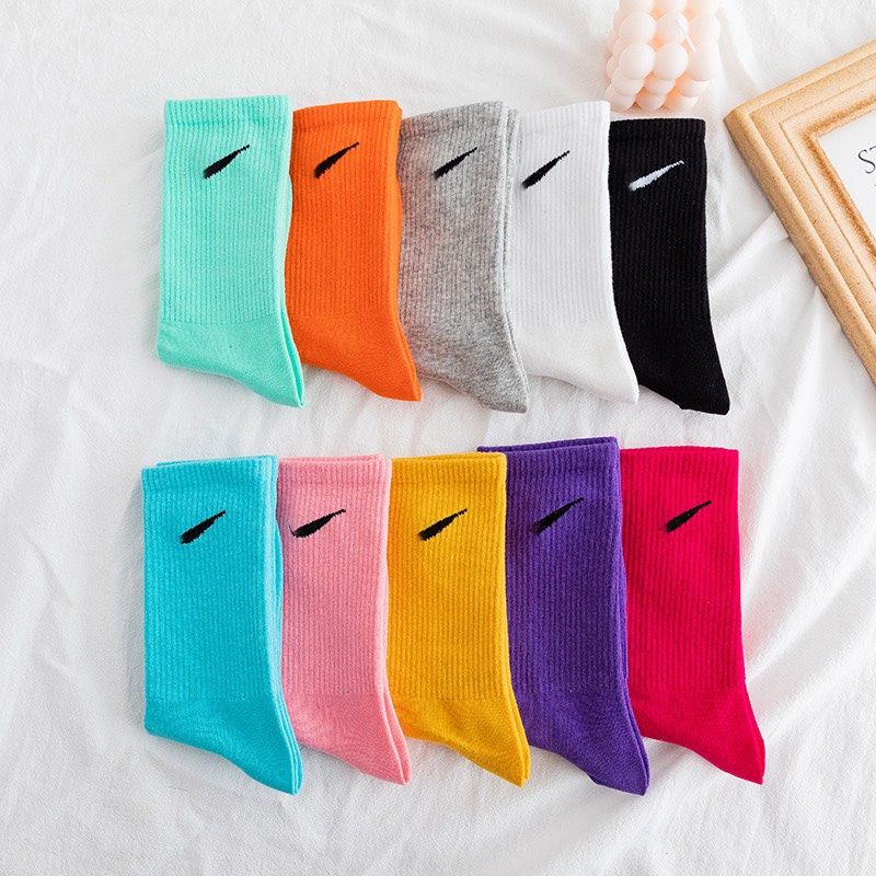 Tất Cổ Cao Thể Thao Cotton Nhiều Màu laiki