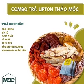 Trà Lipton Xí Muội Hottrend Mùa Hè - Trà Chanh Xí Muội Giải Nhiệt - Set Trà Lipton Cam Thảo Táo Đỏ Thanh Mát