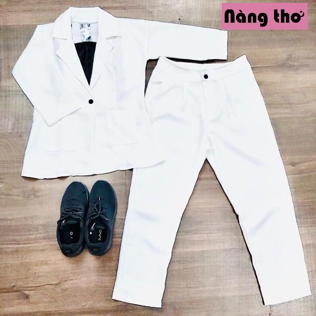 Set vest nữ  - Bộ Vest công sở hàn quốc 3 món y hình - Nàng Thơ's Shop | BigBuy360 - bigbuy360.vn