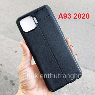 Ốp dẻo giả da autofocus OPPO A93 2020 chống bám vân tay