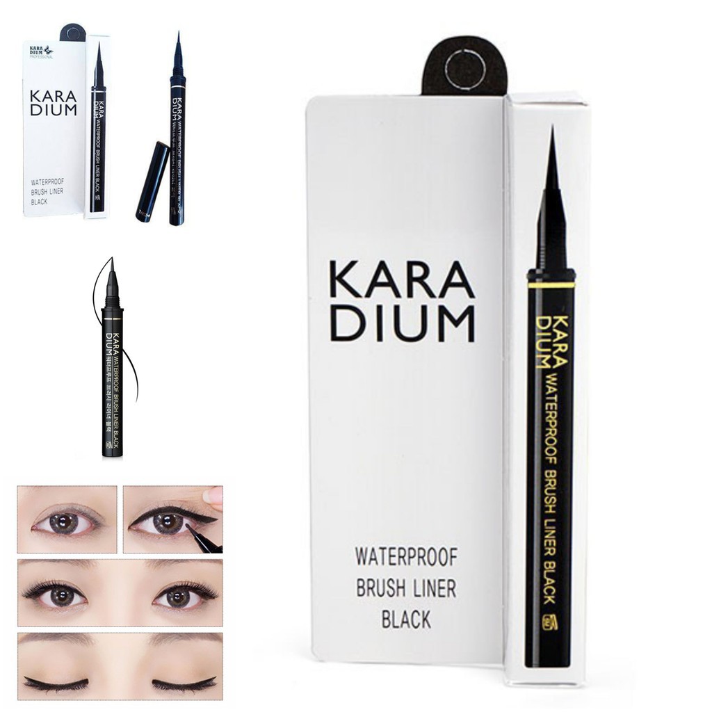 Bút Dạ Kẻ Mắt Karadium WATERPROOF BRUSH LINER BLACK | BigBuy360 - bigbuy360.vn