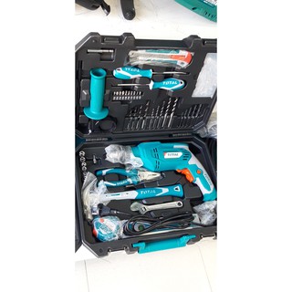 Bộ máy khoan búa 101 chi tiết Total THKTHP1012E