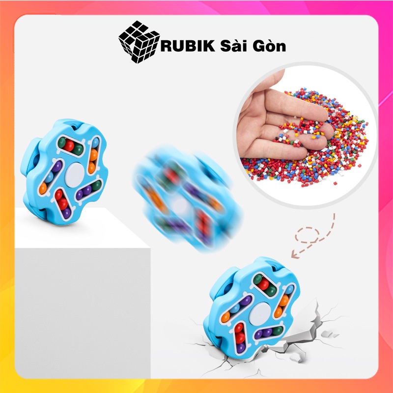Rubik Bi Biến Thể Rubic Hạt Đậu Spinner 2 Trong 1 Magic Bean Rèn Luyện Phát Triển Trí Tuệ Đồ Chơi Giảm Stress Hiệu Quả