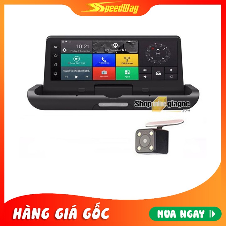 Camera Hành Trình Android T98 8 Inch 4G Phát Wifi, Dẫn Đường Hiển Thị Tốc Độ, Quản Lý Xe Từ Xa