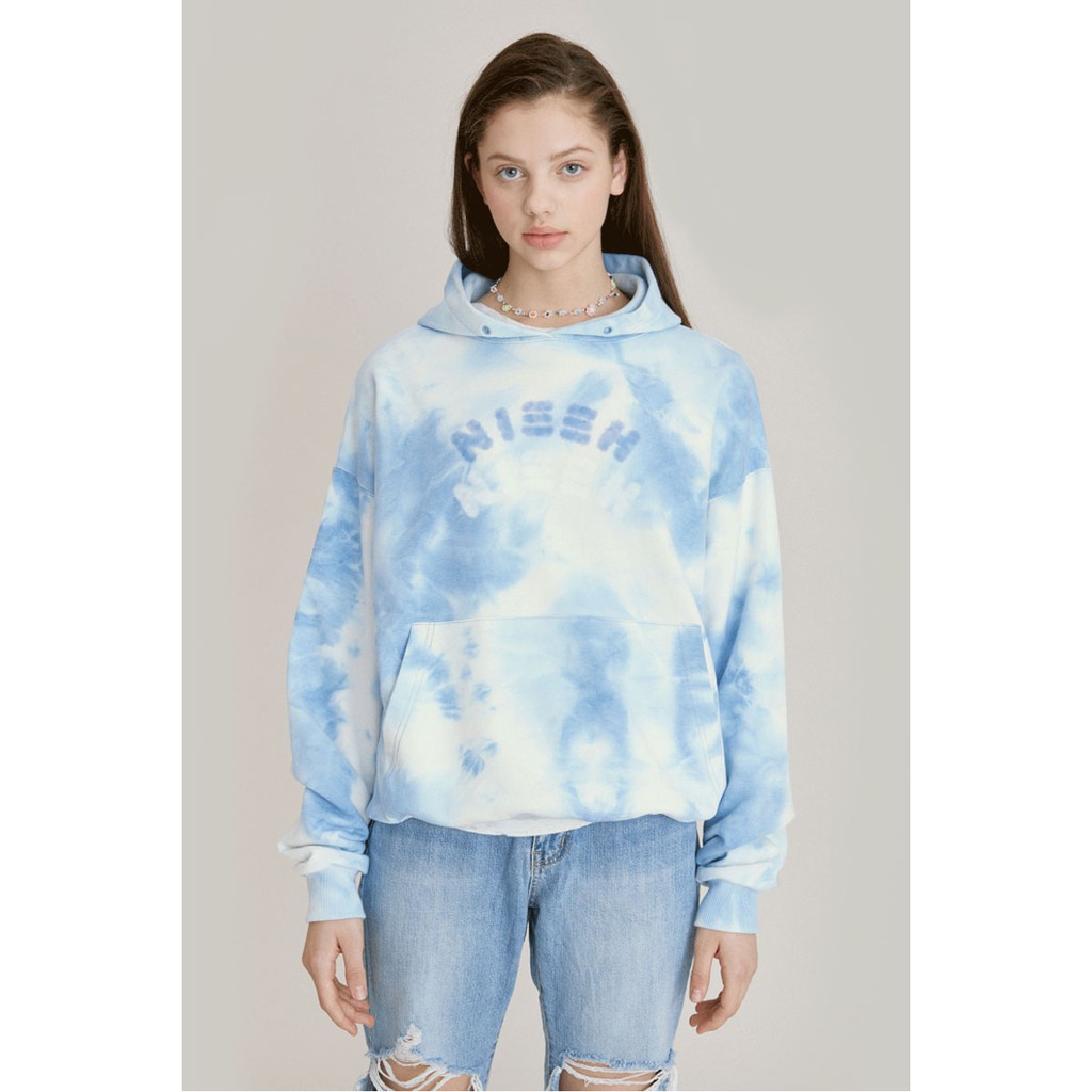 ÁO HOODIE MÀU LOANG XANH TRẮNG JENNIE BLACKPINK + ẢNH THẬT KHÁCH FB