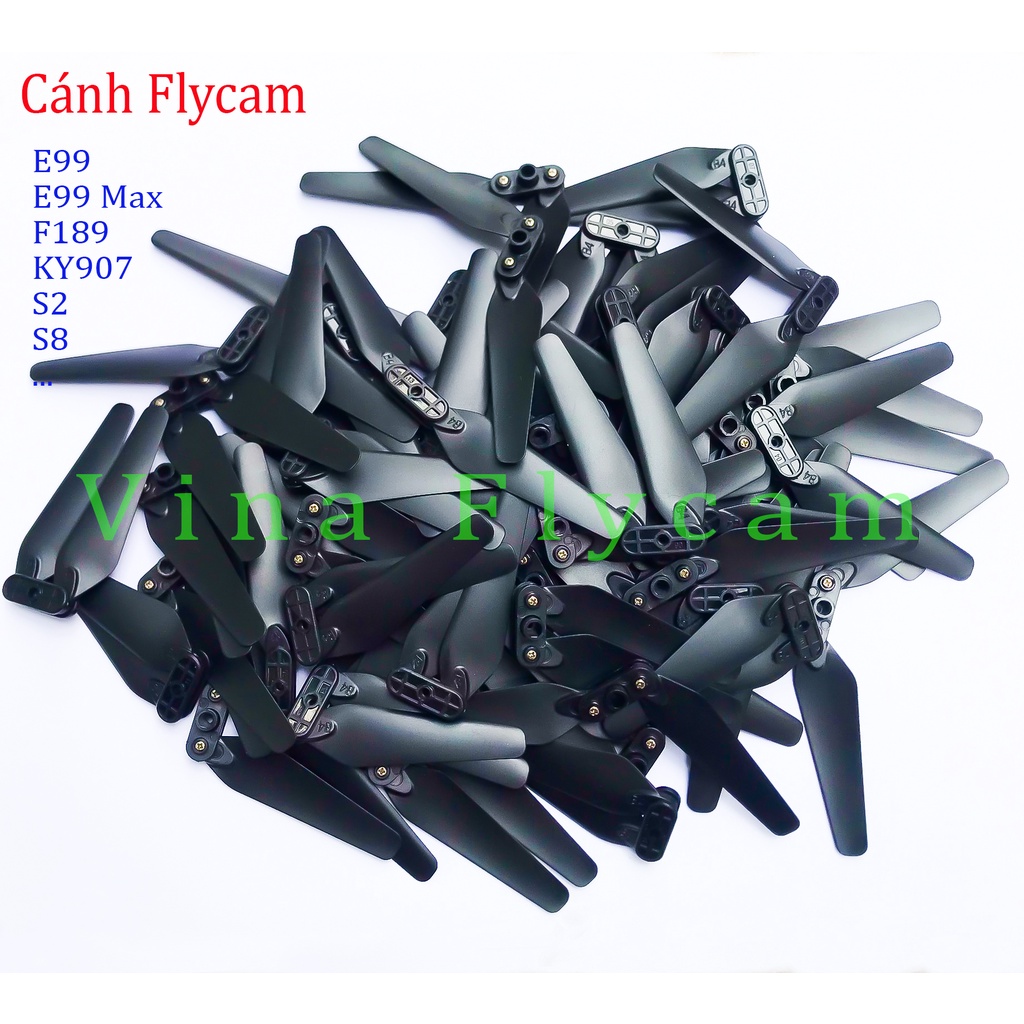 Cánh Flycam - Bộ 4 cánh dự phòng cho các dòng flycam giá rẻ E99,E99 max,P8,S2-Pro,S2,F189,KY907...Hàng mới 10%