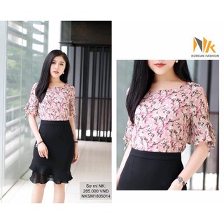 New Áo sơ mi cổ thuyền tay bèo SM155