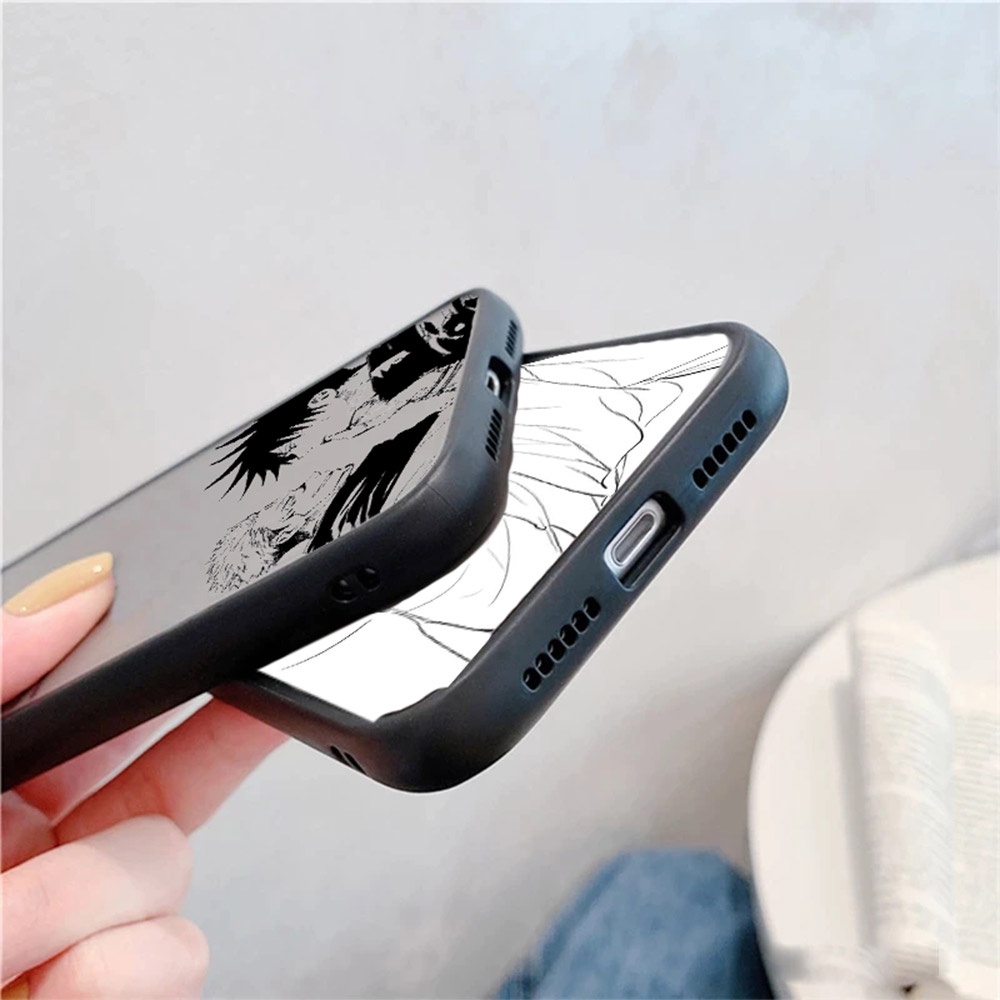 Ốp Điện Thoại Nhựa PC Cứng Mặt Nhám Hình Jujutsu Kaisen Cho iPhone 11 Pro Max 12 13 7 8 Plus SE 2022