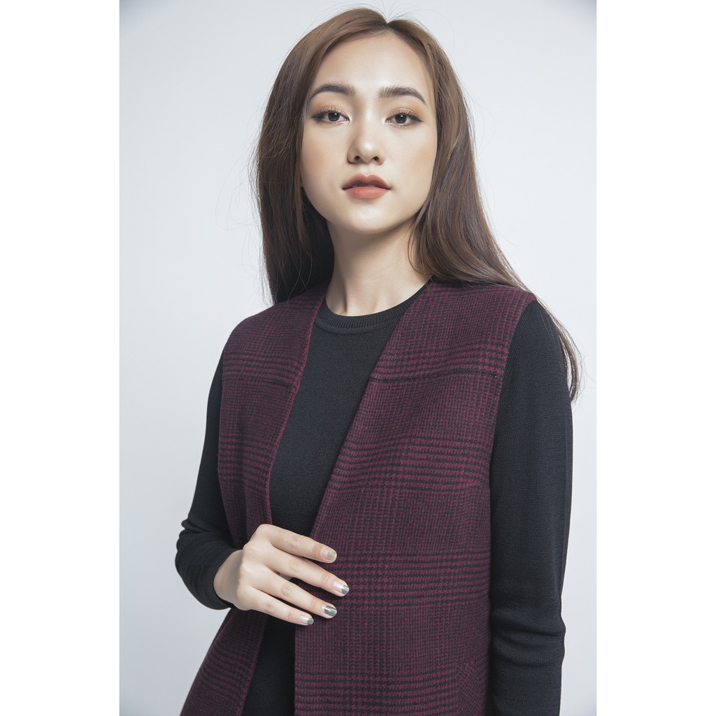 Áo khoác gile nữ dáng suông IVY moda MS 72M3975