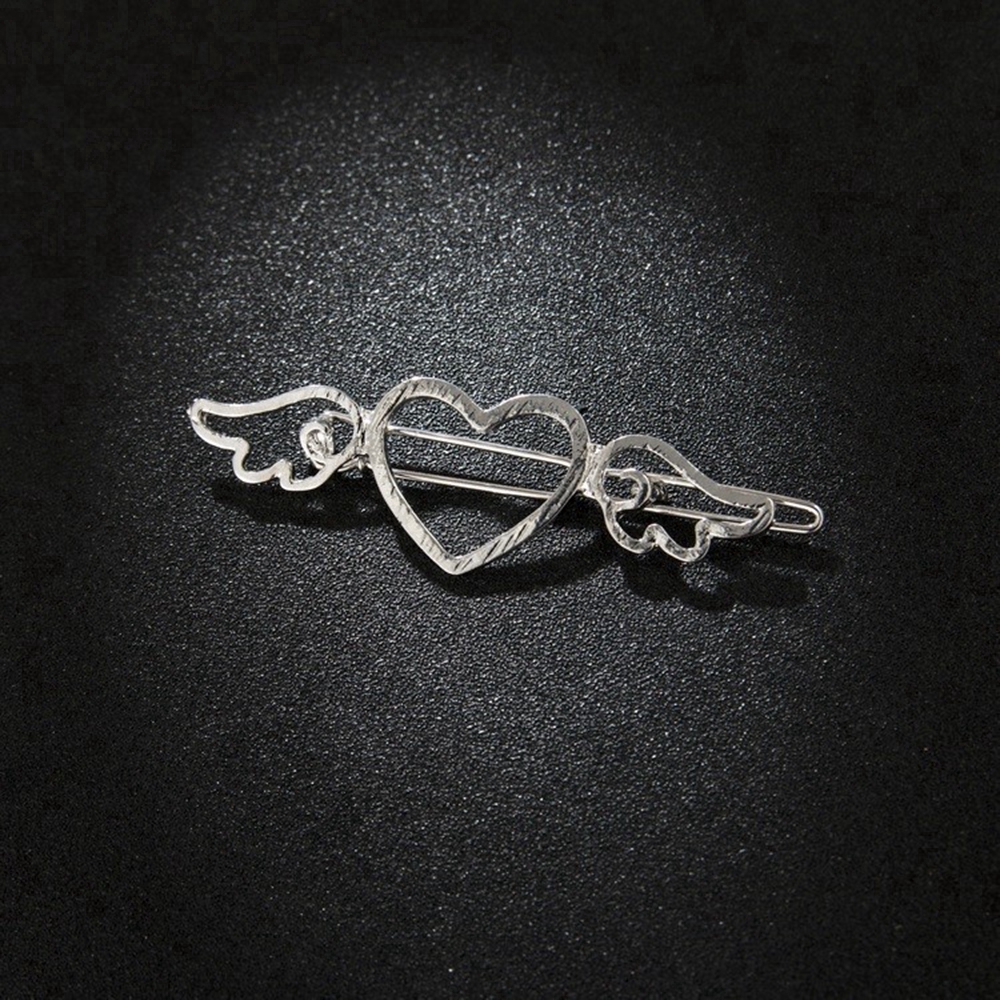 Kẹp tóc hình trái tim phong cách retro